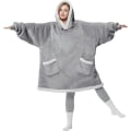 Miniatyrbild 1 av 6: Bärbar Filt Hoodie - Sherpa Fleece Huvtröja för Vuxna