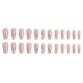 Pikkukuva 3 / 5: 24 kpl Ranskalaista Nude Ballerina Flash Diamond Crystal Pitkät Kiiltävät Co