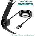 Miniatyrbilde 3 av 5: Lader for Fitbit Charge 4 & Fitbit Charge 3, Erstatningsladekabel Klippledning Dokk for Fitbit Charge 3 / Charge 4