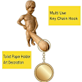 Miniatyrbild 6 av 7: Creative Spoof Man Body Toalettpappersställ, Roligt Toalettrullehåll