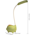 Miniatyrbillede 2 af 5: Genopladelig Dinosaur Skrivebordslampe, 3 Farver USB Øjenvenlig Bordlampe