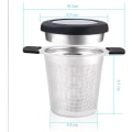 Miniatyrbilde 2 av 5: (Svart) Te-filter i rustfritt stål Te-infuser Te-sil DXGHC