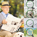Pikkukuva 5 / 5: 10x Luppi, jossa on liukumaton pehmeä kumikahva ja 75 mm linssi