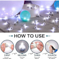 Miniatyrbilde 2 av 4: 100 stk LED Ballonglys Hvite Mini Runde LED-kuler Lys Små Vanntette LED-kulelamper For Ballong Papirlykt