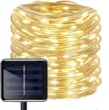 Solcellsdrivna LED-ljusslingor för utomhusbruk, PVC-rör, koppartråd