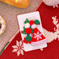 Miniatyrbild 3 av 6: 12 stycken julbarnshuvudbonader hårklämma snögubbe hår c