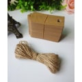 Miniatyrbilde 2 av 4: 100 stk Gavemerker For DIY Prislapper Eller Bryllup (Kuhskinn Farge)