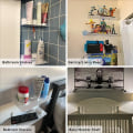 Miniatyrbilde 2 av 5: Hvit vegg hylle sett med 2, utvid veggplass enkelt - 9 tommer DXGHC
