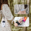 Miniatyrbild 6 av 6: 2 stycken justerbara halsband för universal mobiltelefonband, telefon