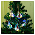 Miniatyrbilde 3 av 3: 3 stk Julerkule i Transparent Plast med LED Lys for Juletreet