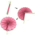 Miniatyrbilde 5 av 6: Papir Pompom Fan Ball Honeycomb Romdekorasjon Bryllup Bursdag