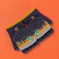 Miniatyrbild 2 av 4: 2 par barnvantar varma halvplisserade vantar tecknade söta d