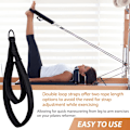 Miniatyrbilde 4 av 5: 2-pak Pilates-stropper, dobbelsløyfe-reformerstropper, treningsstropp