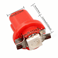 Pikkukuva 3 / 5: 10 kpl T5 B8.5D 5050 SMD Auto Kojelaudan Mittari LED-Lamput
