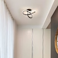 Miniatyrbillede 3 af 6: Moderne LED Loftlampe, Loftlampe, Sort Loftlampe til