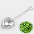 Miniatyrbilde 4 av 5: 1 stk. Te-sil Heart-formet Infuser i Rustfritt Stål Mesh