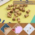 Miniatyrbillede 5 af 5: 100 stk Træ Push Pins Dekorative Push Pins Markeringspind til Kort