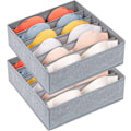Miniatyrbild 1 av 5: Låd Organizer, 2-pack 6 Fack Vikbar Underklädesförvaring