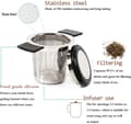 Miniatyrbilde 4 av 7: Teifilter i rustfritt stål, teinfuser, tesil med fine hull