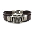 Miniatyrbillede 4 af 5: Personality 66 læderarmbånd mænds punk vintage ko læder br