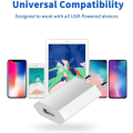 Miniatyrbilde 4 av 5: 2-pakks USB hurtiglader, USB-pluggadapter, universell reise-USB W