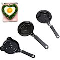 Miniatyrbillede 1 af 5: Mini Omelet, 3 stk. Mini Non-Stick Pander, Non-Stick Mini Stegepande