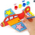 Miniatyrbillede 3 af 3: 5 stk. blanke træfly, børnehavemaling og gra