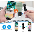 Miniatyrbilde 4 av 7: Profesjonell trådløs lavalier-klippmikrofon for iPhone og iPad