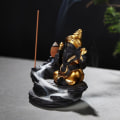 Miniatyrbillede 3 af 6: Håndlavet Keramisk Røgelseholder, Tilbageflydende Røgelsebrænder Figur