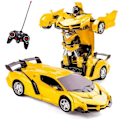Miniatyrbild 1 av 5: Transformerande leksaker för pojkar och flickor i åldern 5-7 år, fjärrstyrd bil som förvandlas till robot, radiostyrd ra