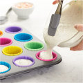 Miniatyrbilde 2 av 5: 24 stk 7 cm silikon muffinsformer, silikonform for kake