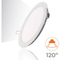 Miniatyrbillede 2 af 3: 15WR LED Rund Fladt Indbygget Driver Funktioner Standard Udskæring, Malet