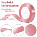 Miniatyrbillede 2 af 5: Pink Satinbånd, 2cm x 22m Gavebånd Dobbeltsidet Satin R DXGHC