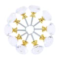 10 st Set 30mm Diamantformade Kristallglas Knoppar Skåp