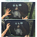 Miniatyrbild 5 av 5: 2-pack Universell Bilsolskydd med UV-skydd, Solskydd för