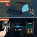 Miniatyrbillede 3 af 6: Bluetooth FM-sender, Automatisk Dobbelt USB Bluetooth V5.0 og Q