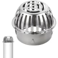 Miniatyrbilde 1 av 4: 100mm Takrennefilter i 304 Ø Rustfritt Stål - Takrennebeskyttelse