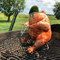 Pikkukuva 2 / 7: Kanakeppi Moottoripyörä BBQ Ruostumattomasta Teräksestä Grill 33 * 16.5 * 13