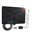 Miniatyrbillede 1 af 5: TV-antenne, forstærket HD digital TV-antenne lang 50-80 miles rækkevidde, signalforstærker 16,5FT koaksial HDTV-kabel, digital antenne
