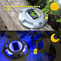 Miniatyrbilde 2 av 5: Solcellelys for utendørs hage - Solcelle-jordlys LED-lys Sol DXGHC