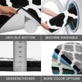 Miniatyrbillede 5 af 7: Mikrofiber Badeværelses- og Toiletmåtte, Skridsikker, Absorberende og Maskinvaskbar