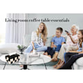 Miniatyrbild 5 av 5: Rektangulärt vävnadsboxöverdrag, Modern PU-läder, Elegant för vardagsrum, Dekorativ hylla, Badrumsbänk, Skrivbord, Sängbord (Svart)