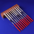Miniatyrbilde 4 av 6: Sett med 10 metallfiler 140 mm, diamantfiler for presis modellering