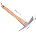 Miniatyrbillede 2 af 5: Have-tool til haven, pickaxe, lavet af træ med simpelt og fint håndværk