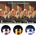Miniatyrbillede 5 af 7: LED Halslæselampe, Genopladelig 4-LED Hug LED Halslæselampe