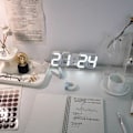 Miniatyrbild 2 av 6: 1-pack 3D stereo klocka LED väckarklocka elektronisk klocka termometer