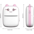 Miniatyrbilde 2 av 6: Rosa, Bærbar Fotoprinter, BT Trådløs Instant Fotoprinter