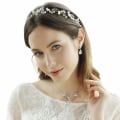 Miniatyrbillede 5 af 5: Brude Hårviner Krystal Perler Blomst Bryllup Hårtilbehør