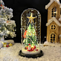 Miniatyrbillede 1 af 3: Glasdæksdekorationer Julekreative gaver LED-lys Chris