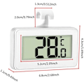 Miniatyrbilde 2 av 6: 3X Kjøleskapstermometer Digitalt Termometer Frysertermometer